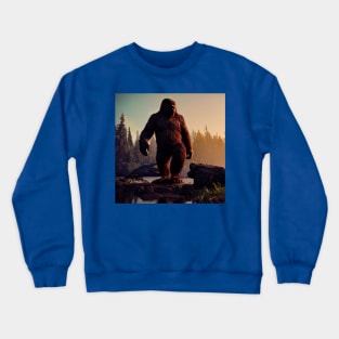 Sasquatch in Nature Crewneck Sweatshirt